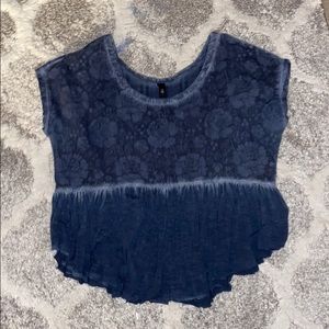 Blue light blouse